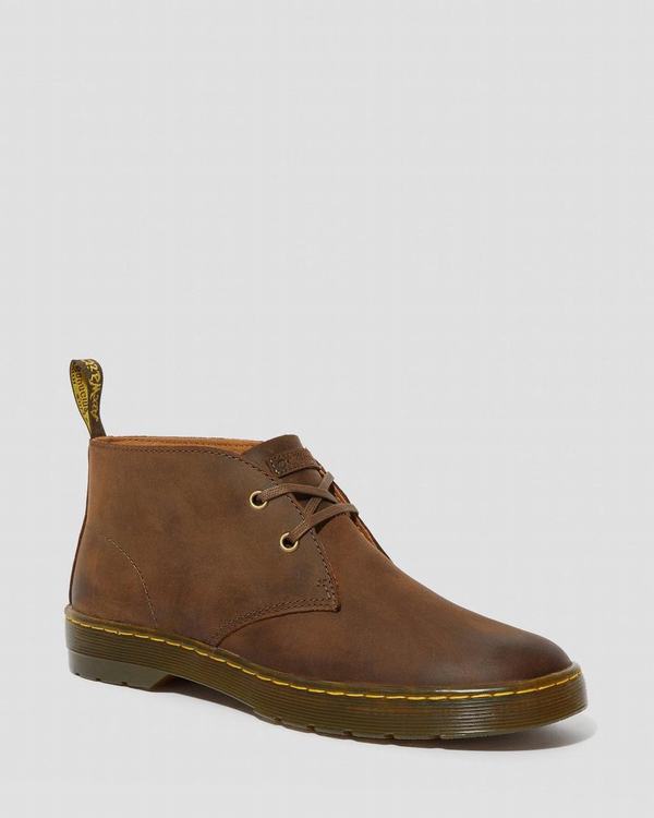 Dr Martens Pánské Chukka Boty Cabrillo Crazy Horse Hnědé, CZ-475832